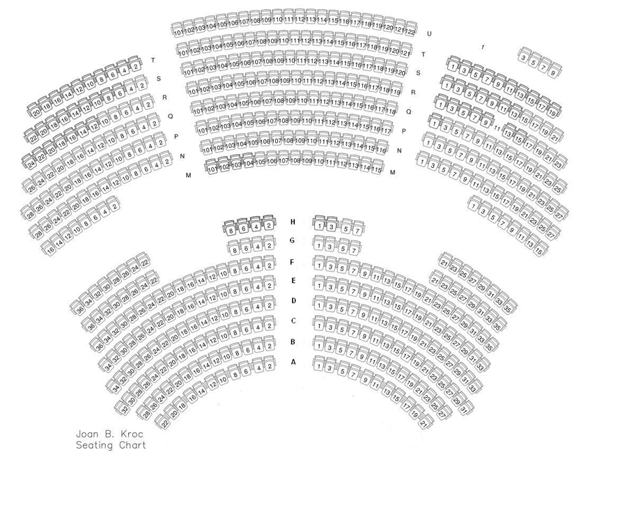 Joan B. Kroc Theatre Seating Chart