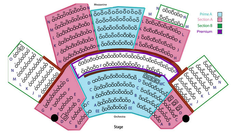Lamb's Players Theatre Seating Chart