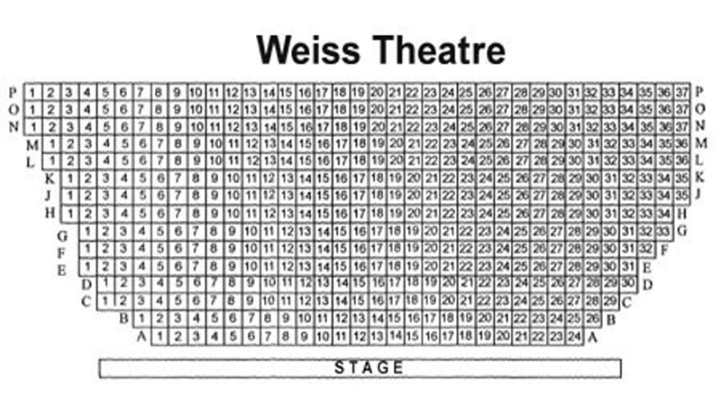 Mandell Weiss Theatre Seating Chart